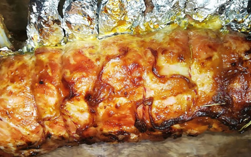 Carré con hueso relleno